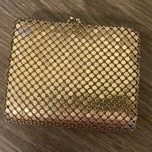 Vintage Gold Metal Wallet Purse